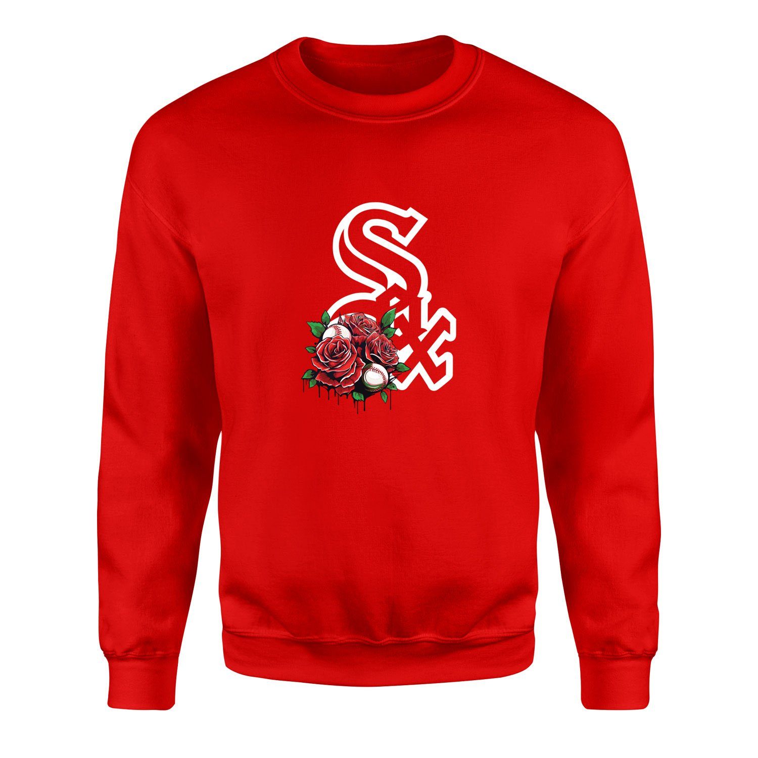 Chicago White Sox Roses Sweatshirt M - Kırmızı
