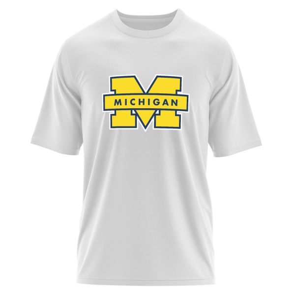 Michigan Wolverines Oversize Tişört S - Beyaz