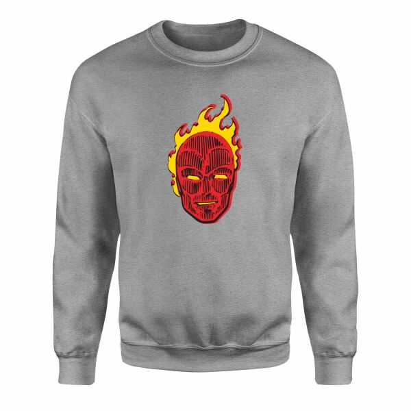 Human Torch Sweatshirt XL - Gri