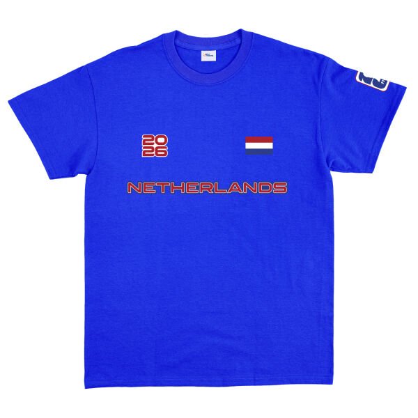Hollanda 2026 Tişört S - Mavi