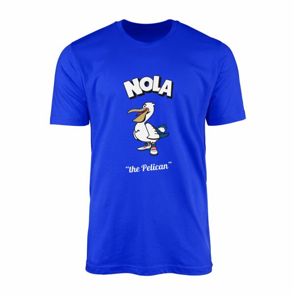 NOLA Cartoon Tişört S - Mavi