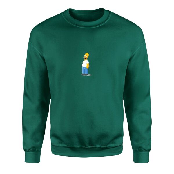 Homer Simpson, Everyday Hero | The Simpsons Sweatshirt L - Nefti Yeşili