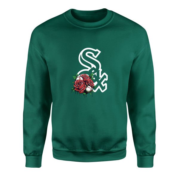 Chicago White Sox Roses Sweatshirt L - Nefti Yeşili