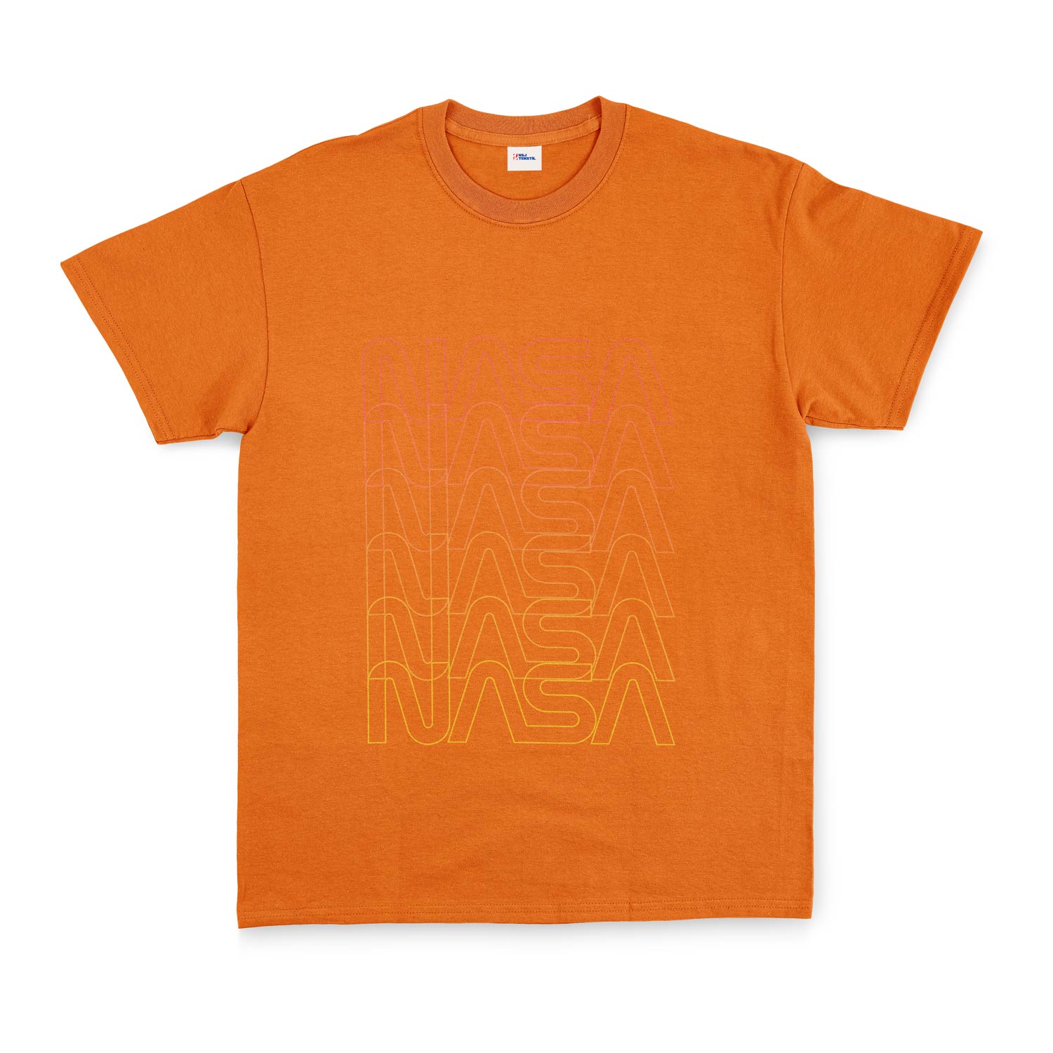 NASA Classic Worm Blend Tişört S - Turuncu