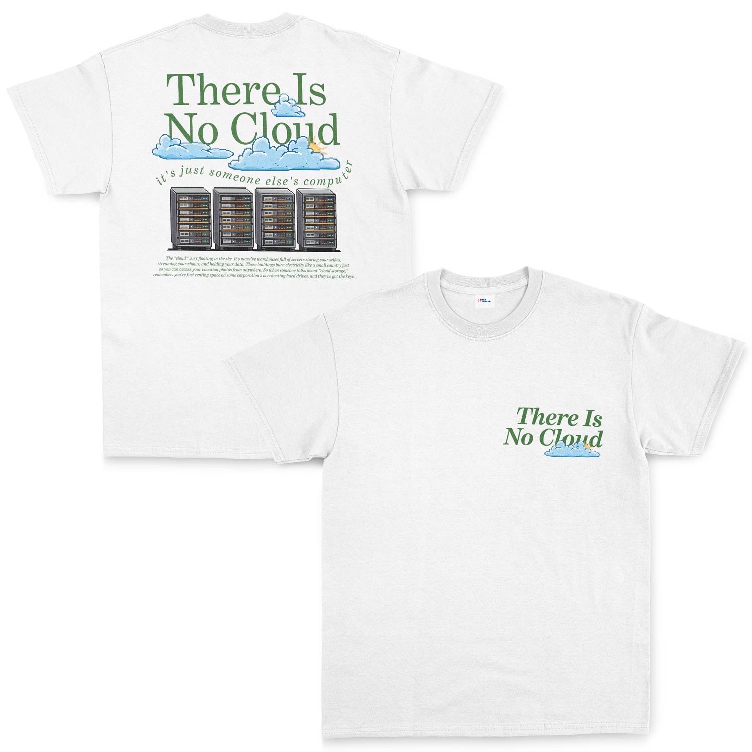There Is No Cloud | Dark Tişört XL - Beyaz