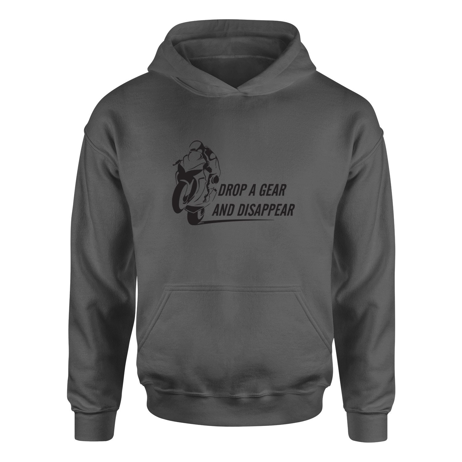 Drop a Gear And Disappear Hoodie L - Füme