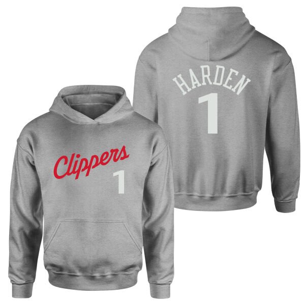 James Harden 1 LA Jersey Hoodie XL - Gri