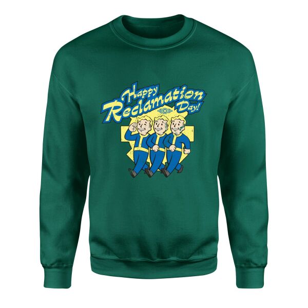 Happy Reclamation Day Sweatshirt M - Nefti Yeşili