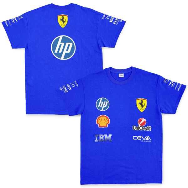 Scuderia Ferrari Teamline 2025 Tişört L - Mavi
