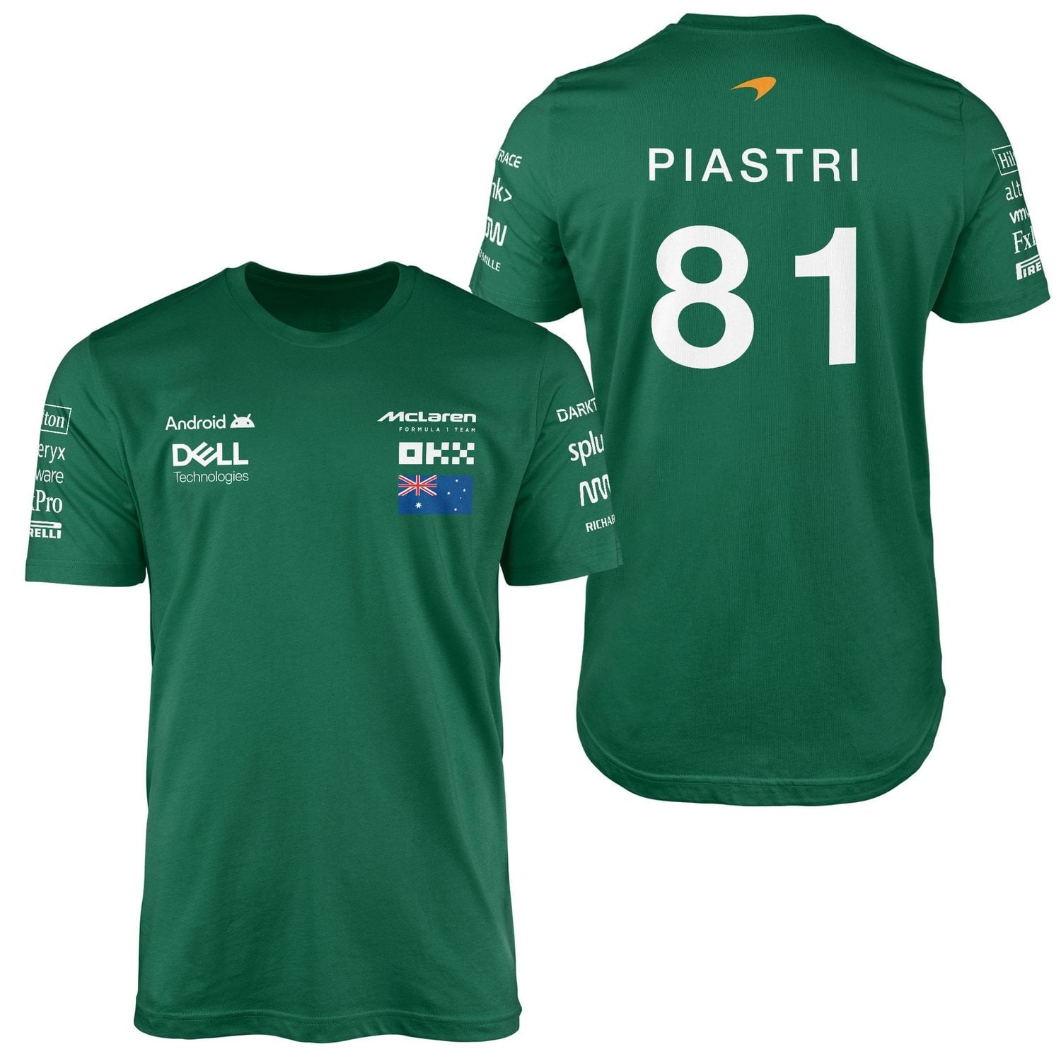 Oscar Piastri | Driver Edition Tişört S - Nefti Yeşili