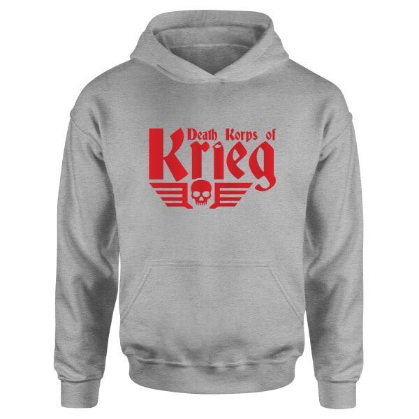 Death Korps of Krieg Hoodie XXL - Gri
