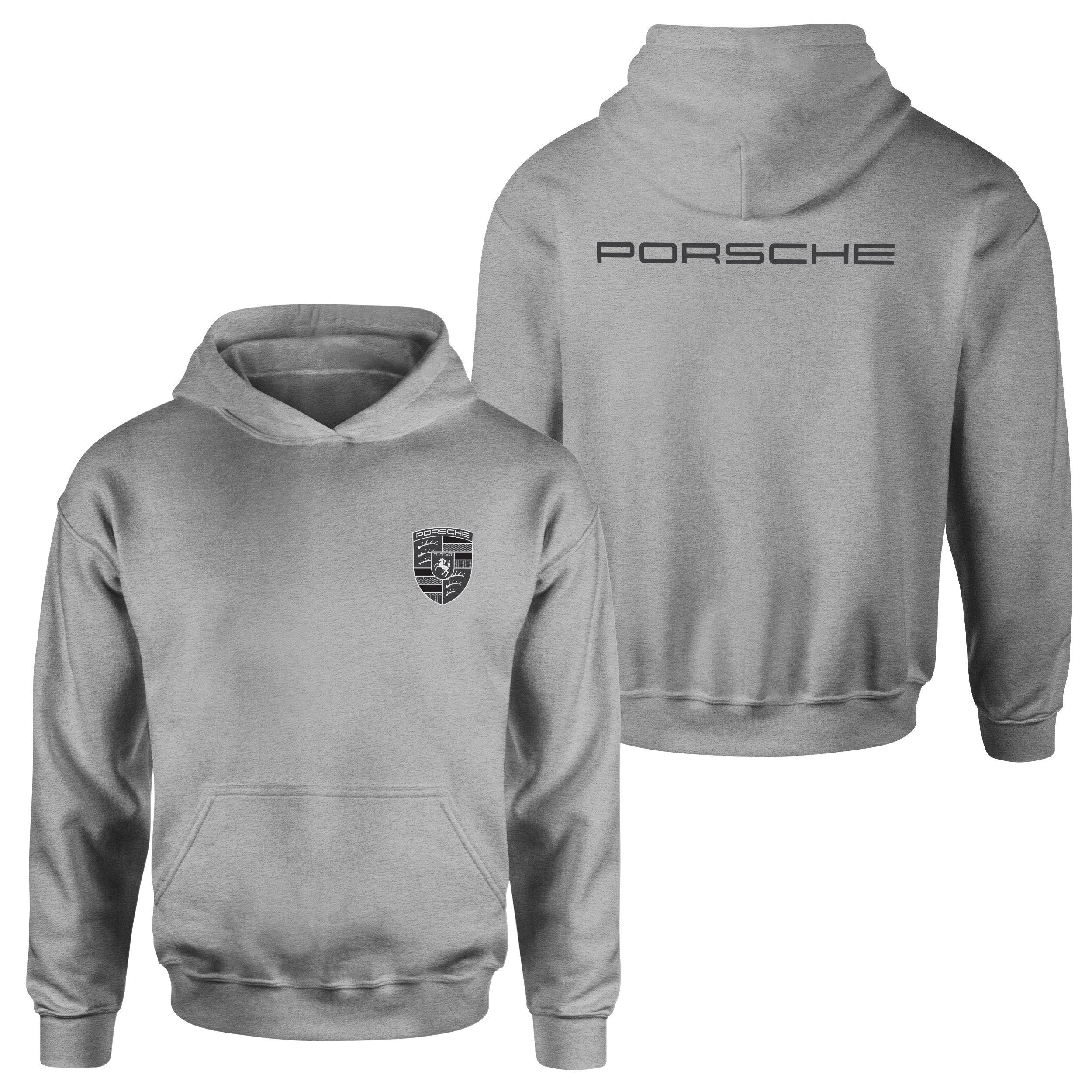 Porsche Muted Black Hoodie L - Gri
