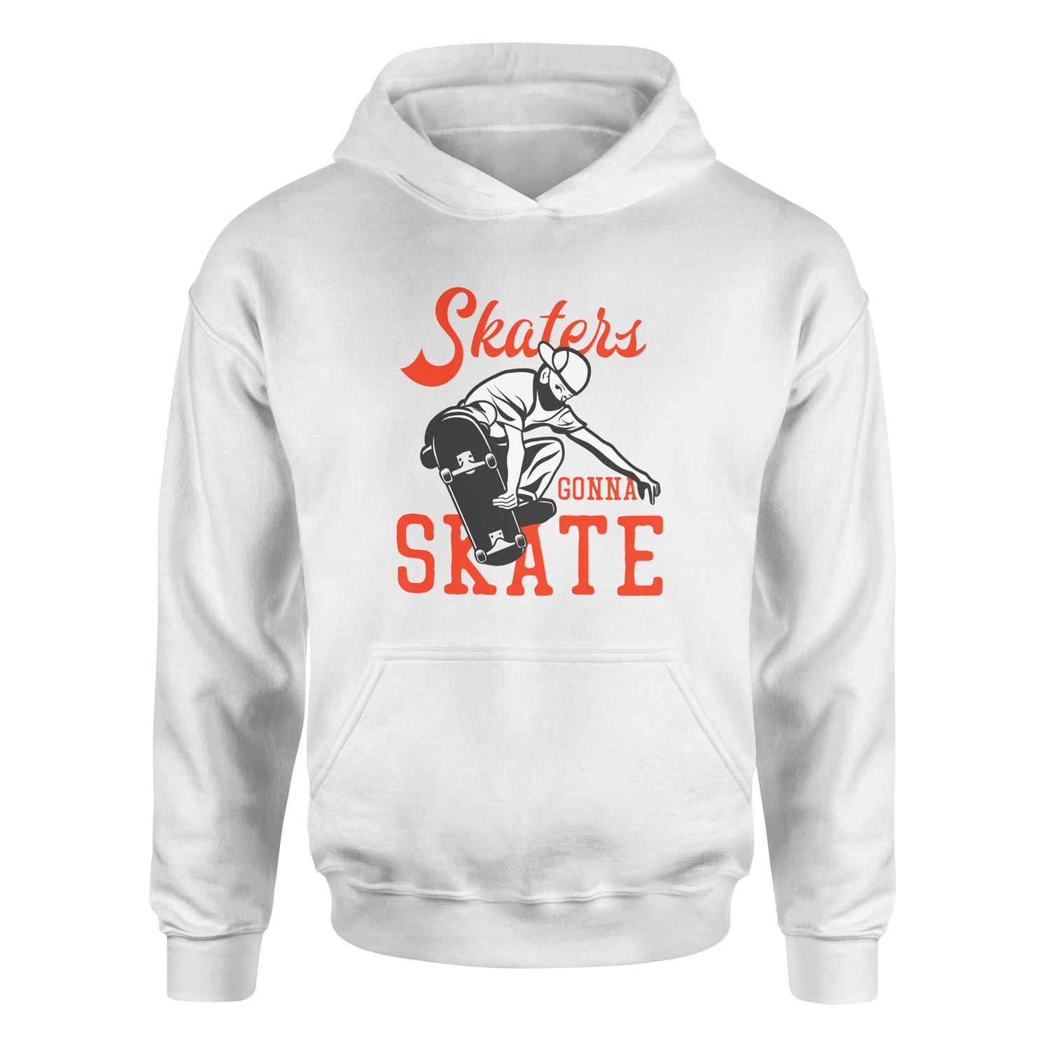Skaters Gonna Skate II Hoodie S - Beyaz