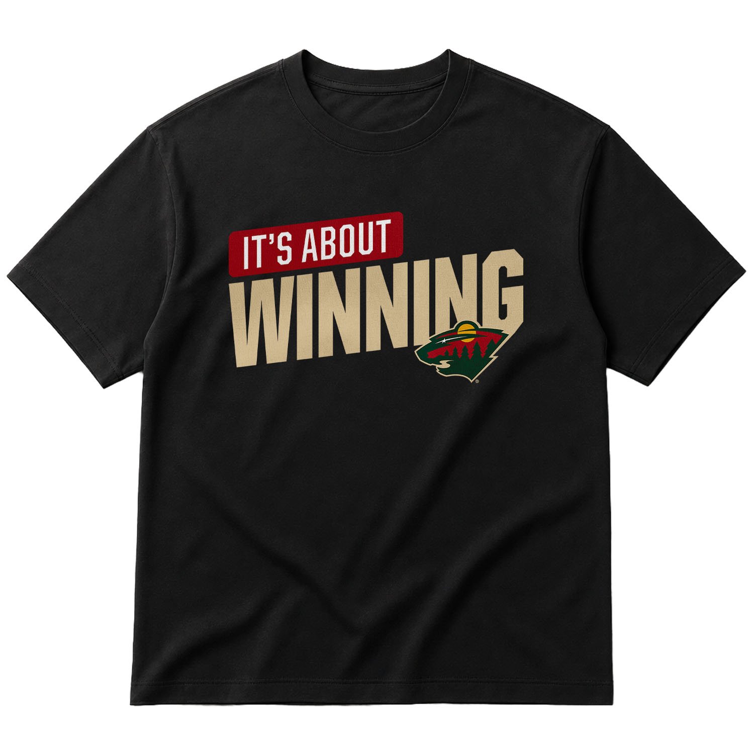 Minnesota Wild W Oversize Tişört XL - Siyah