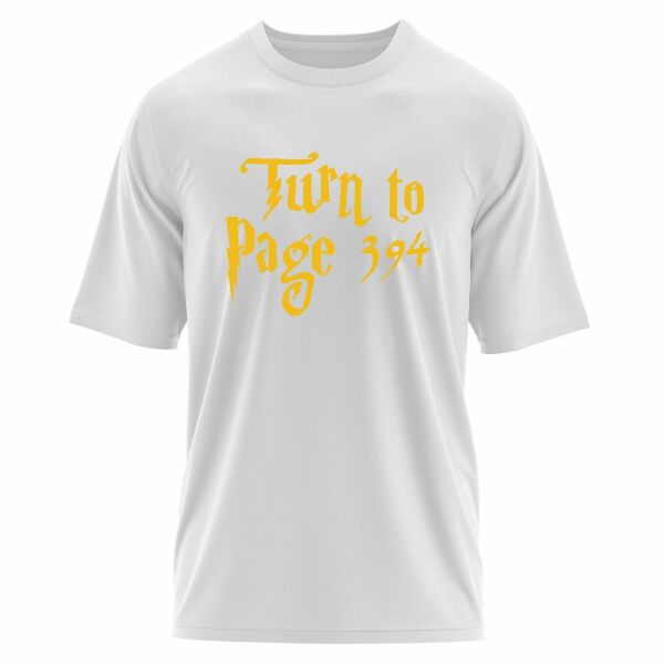 Turn to Page 394 Oversize Tişört M - Beyaz
