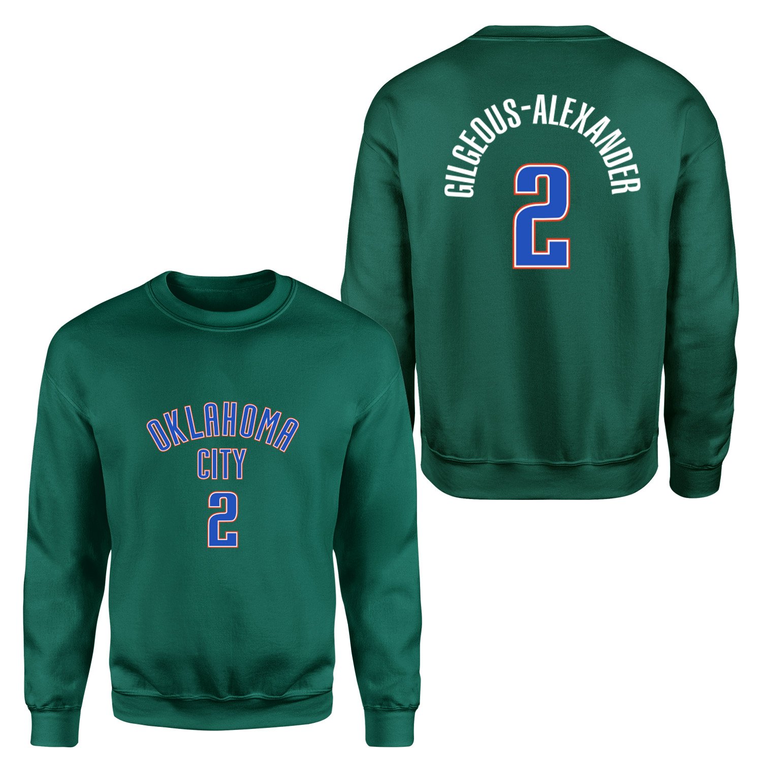Shai Gilgeous-Alexander Oklahoma Forma Sweatshirt L - Nefti Yeşili