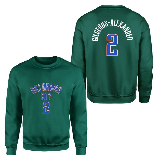 Shai Gilgeous-Alexander Oklahoma Forma Sweatshirt L - Nefti Yeşili