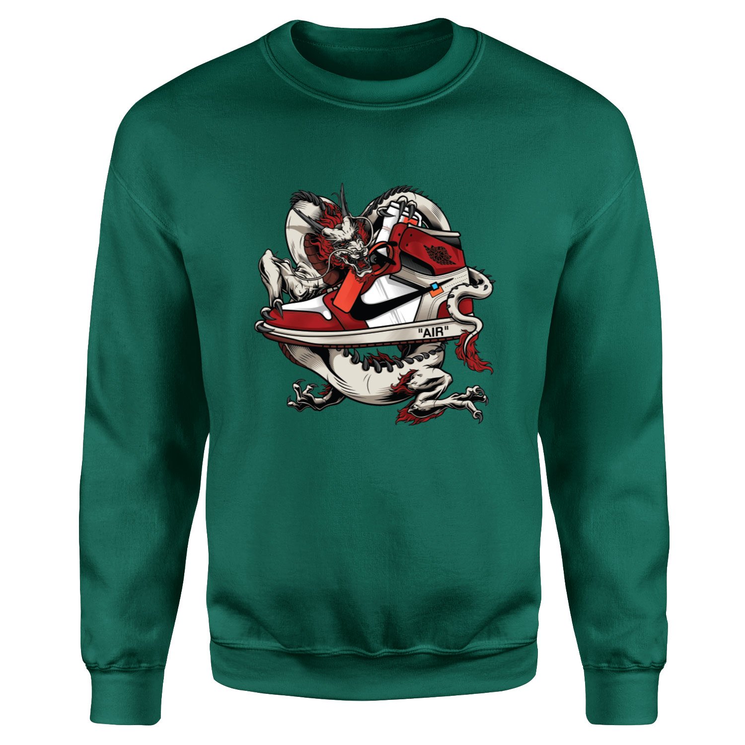Air Jordan Dragon Sweatshirt XL - Nefti Yeşili