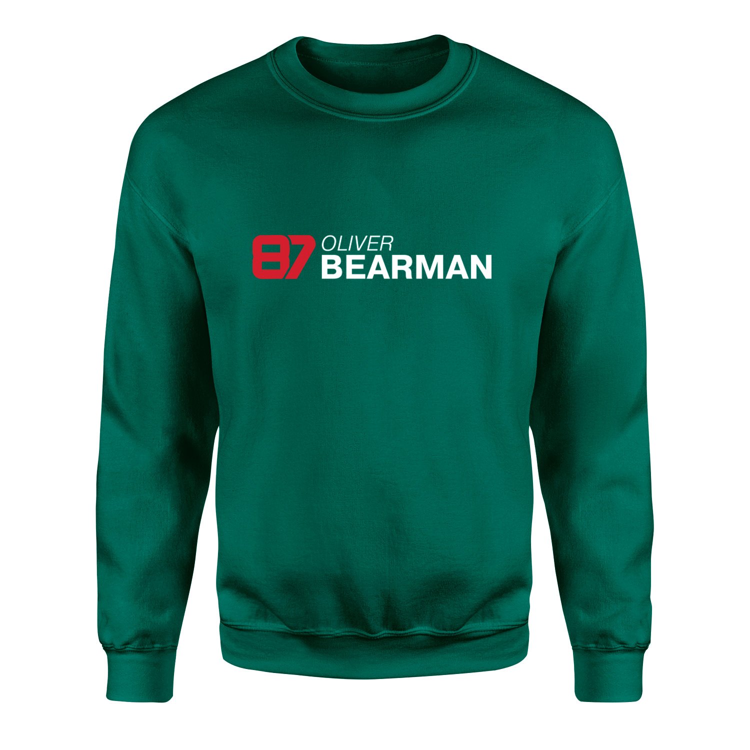 Oliver Bearman 87 Sweatshirt XL - Nefti Yeşili