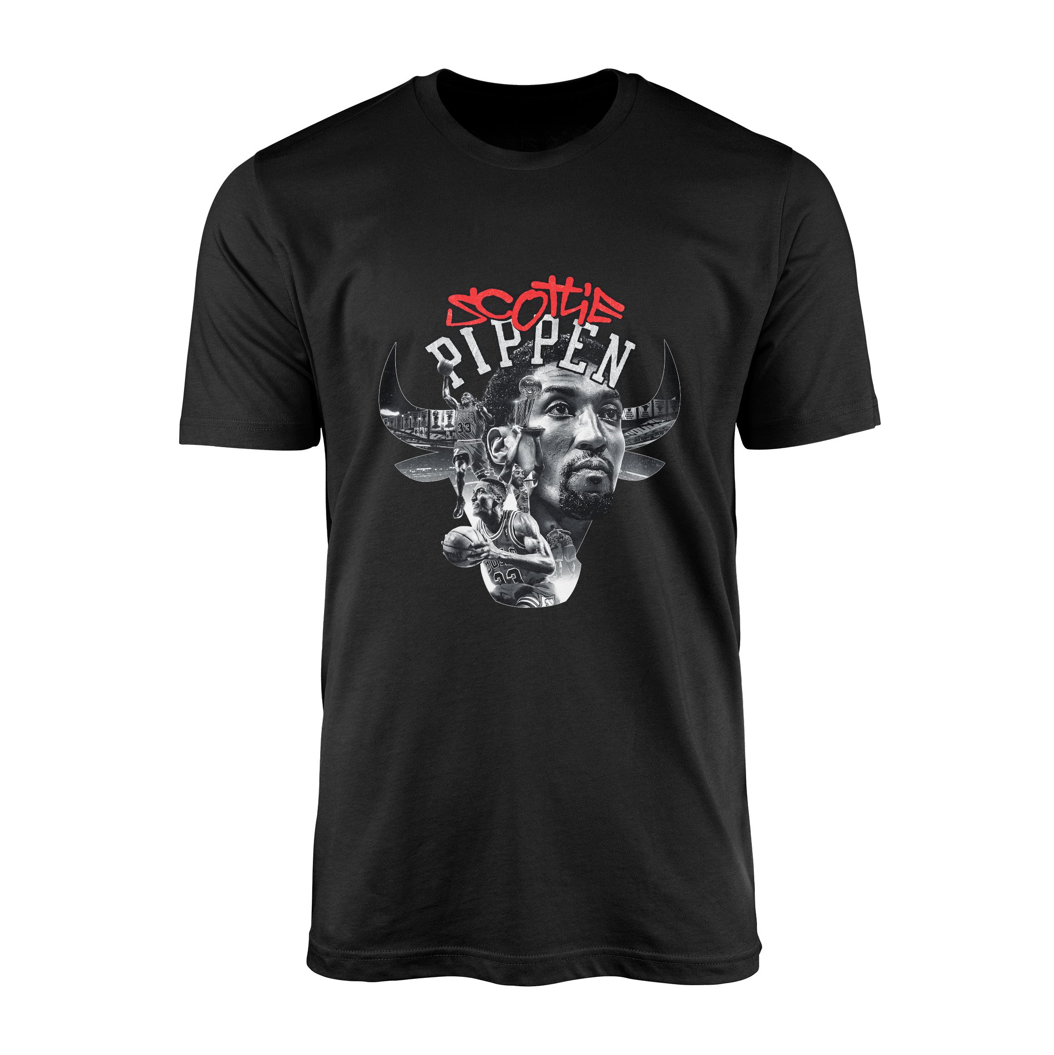Scottie Pippen Tişört S - Siyah