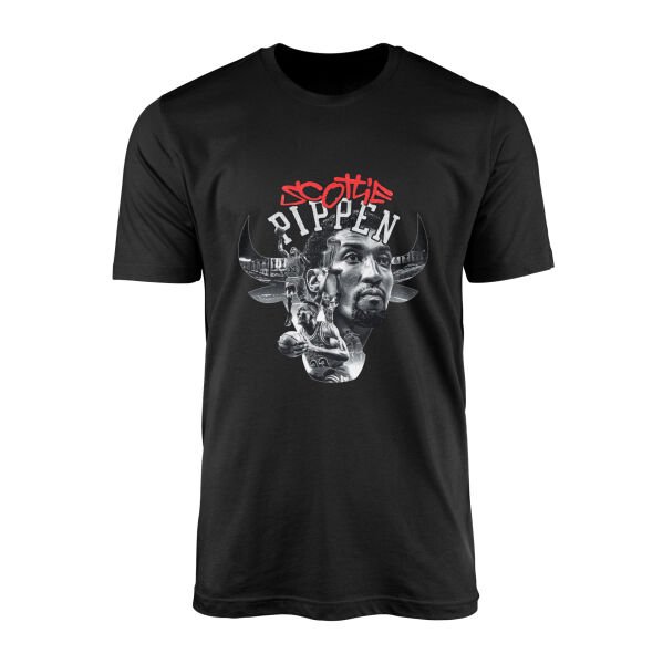 Scottie Pippen Tişört S - Siyah