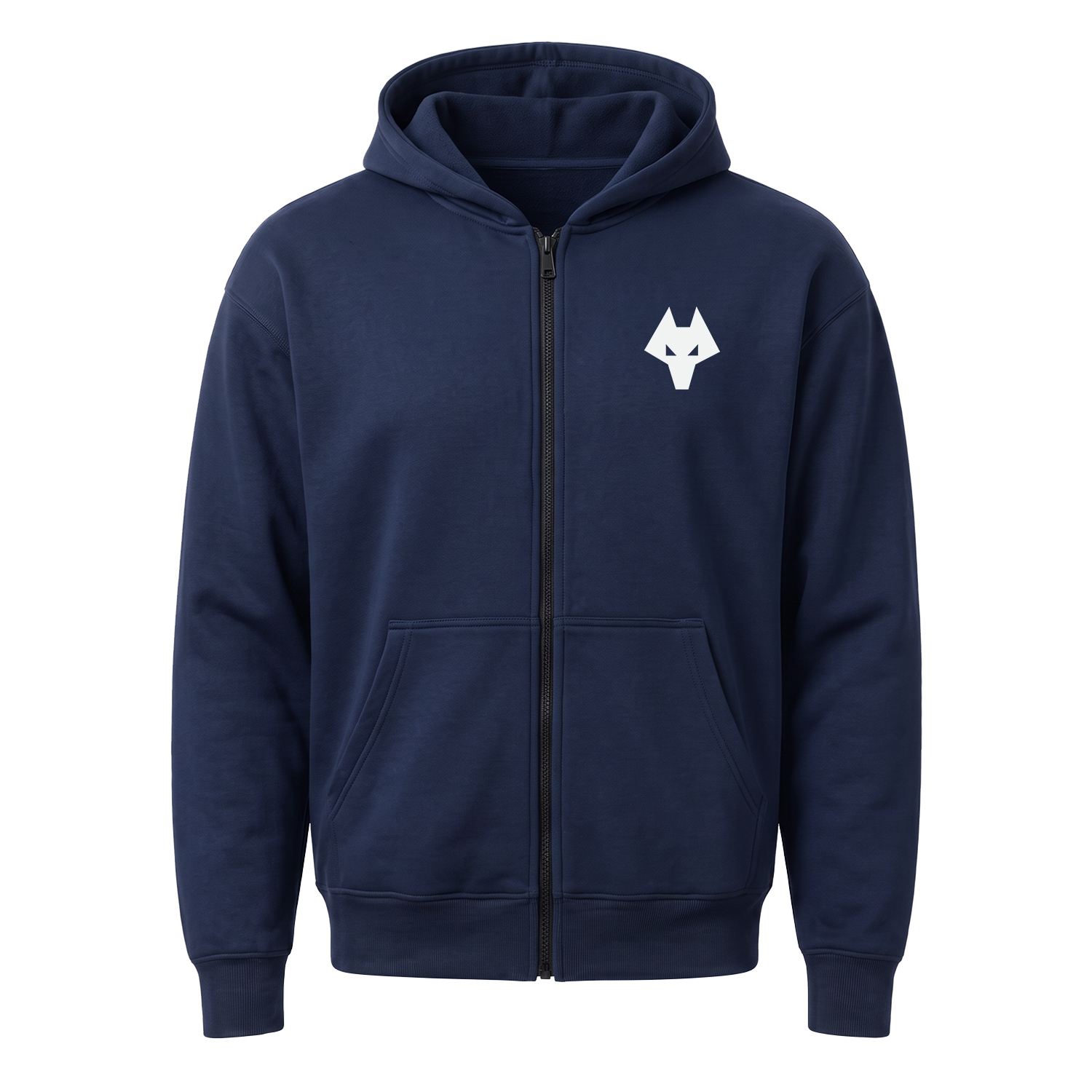 Wolverhampton Icon W Fermuarlı Kapüşonlu Sweatshirt