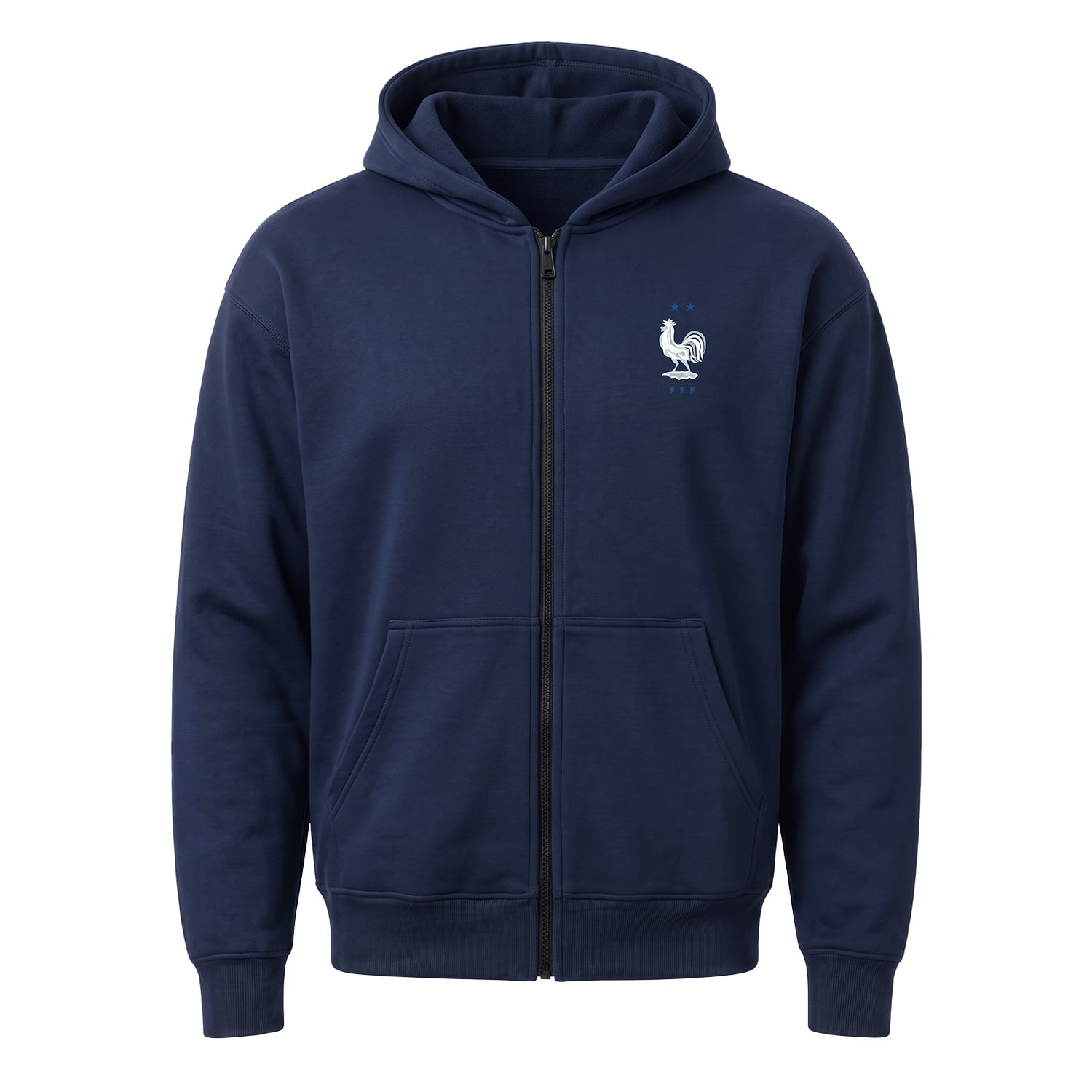Fransa Futbol Takımı Fermuarlı Kapüşonlu Sweatshirt