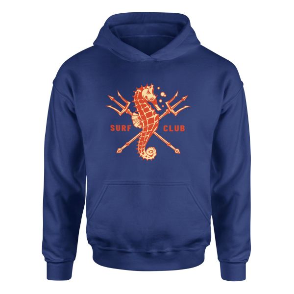 Sea Horse Surf Club Hoodie M - İndigo Mavisi