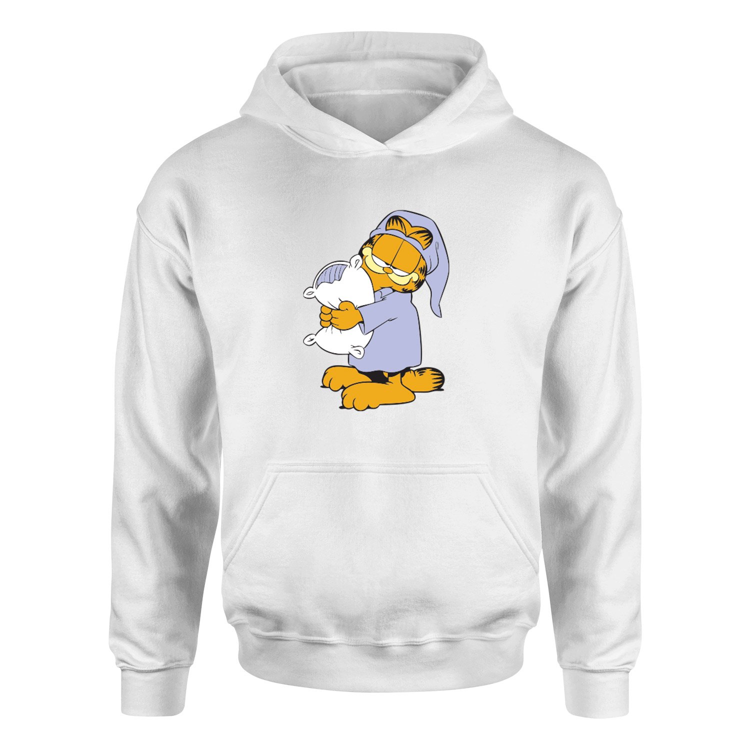 Garfield Hoodie L - Beyaz