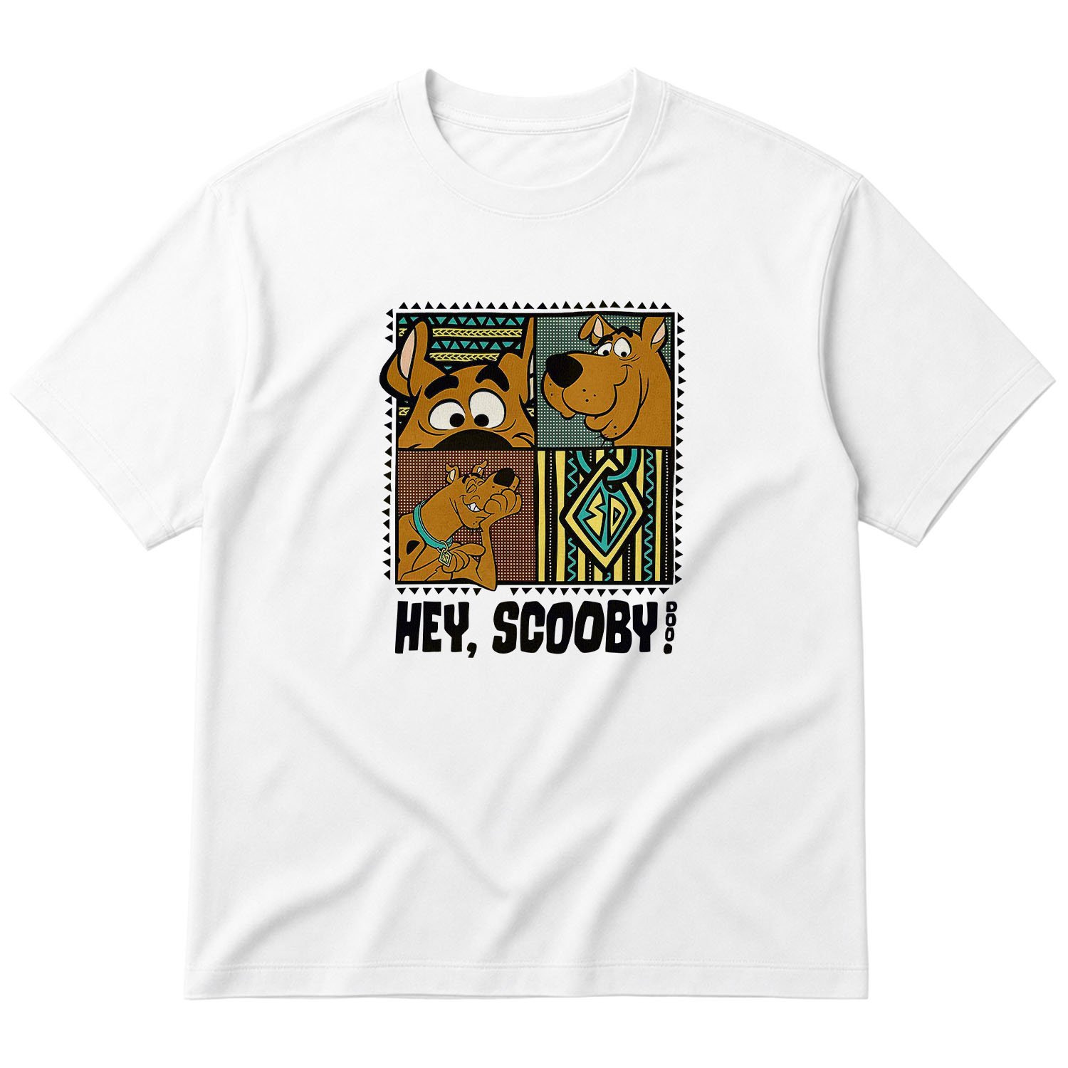Hey Scooby! Oversize Tişört S - Beyaz