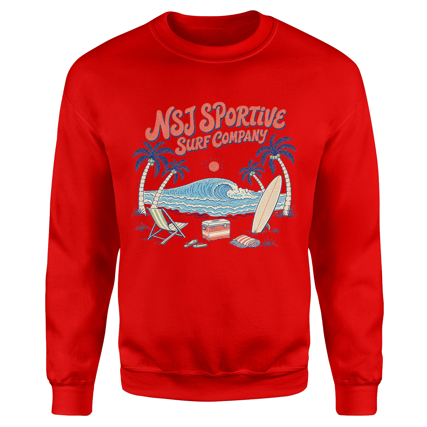 NSJ Sportive Surf Company 2026 Sweatshirt XL - Kırmızı