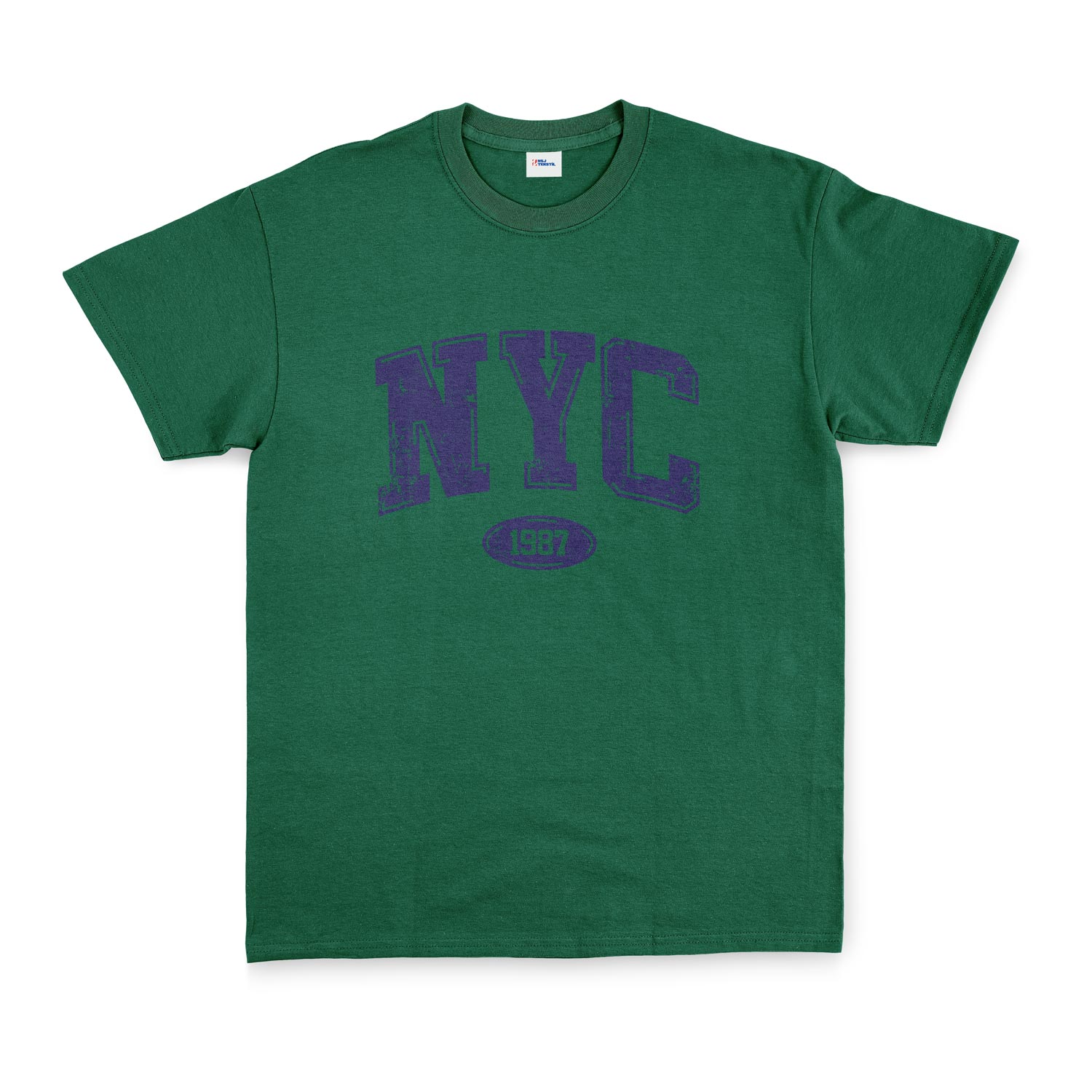 NYC 1987 Tişört XL - Nefti Yeşili