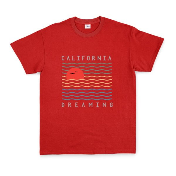 California Dreamin’ Tişört S - Kırmızı