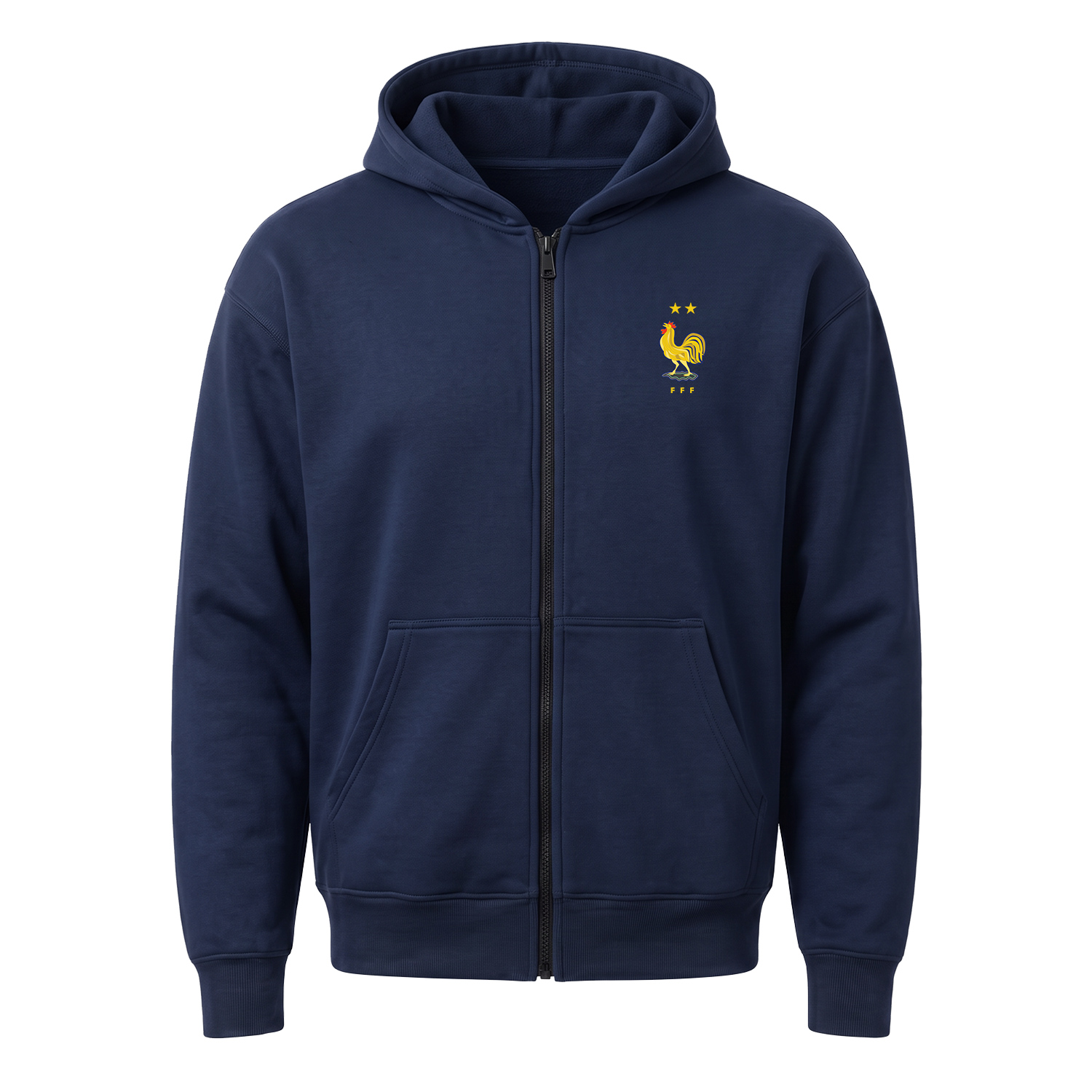 Fransa Futbol Takımı Fermuarlı Kapüşonlu Sweatshirt