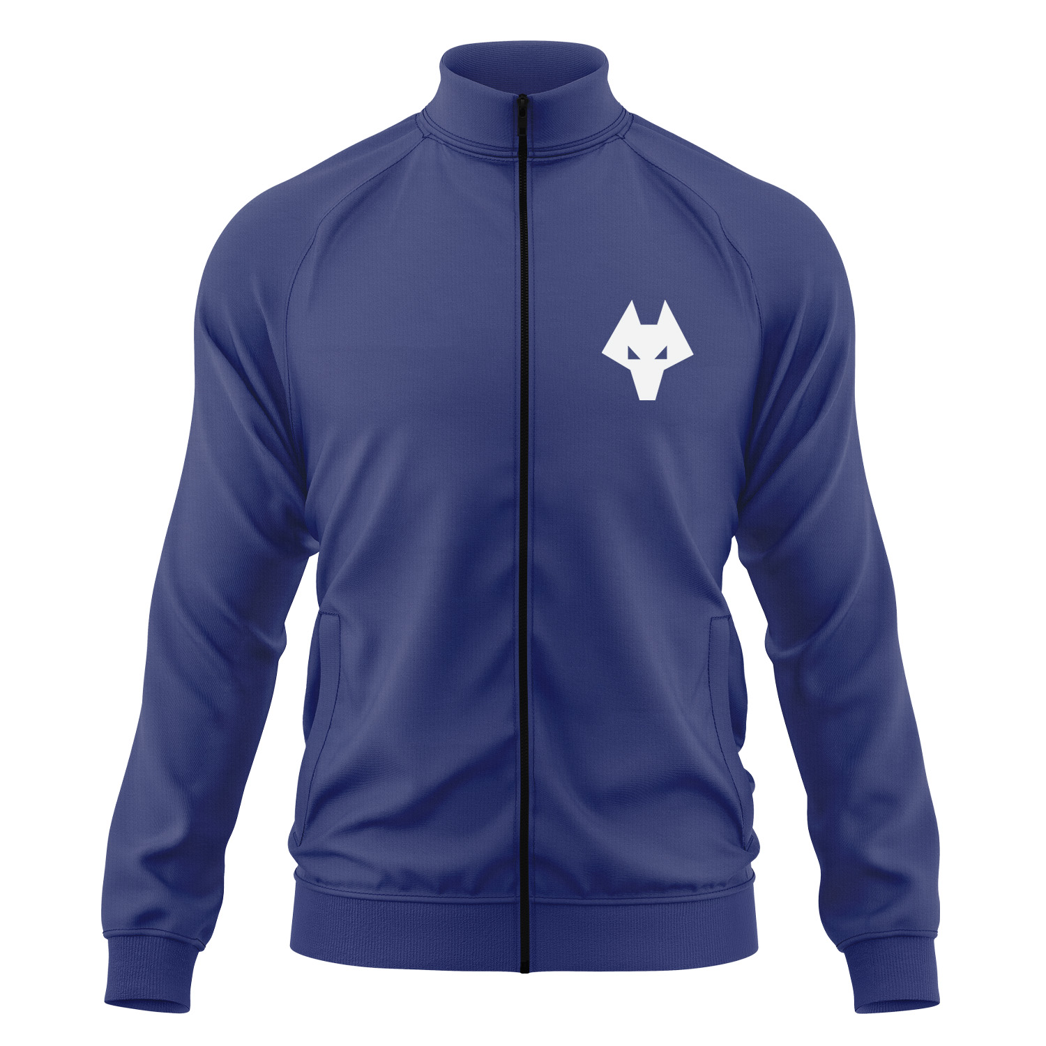 Wolverhampton Icon W Fermuarlı Sweatshirt XXL - İndigo Mavisi