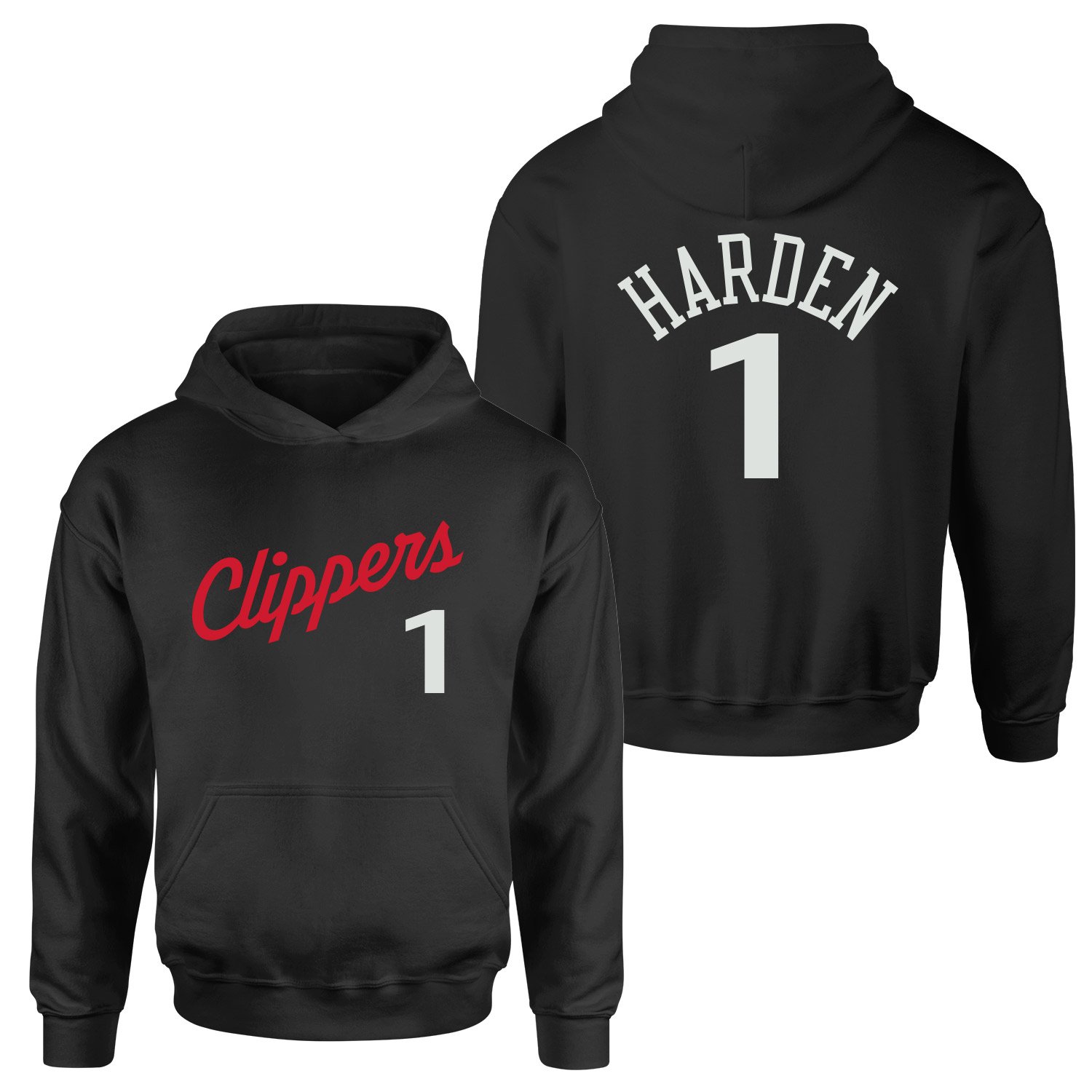 James Harden 1 LA Jersey Hoodie M - Siyah