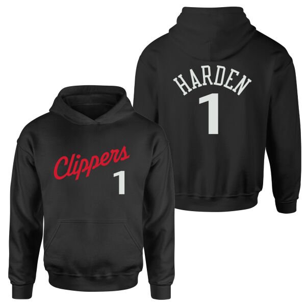 James Harden 1 LA Jersey Hoodie M - Siyah