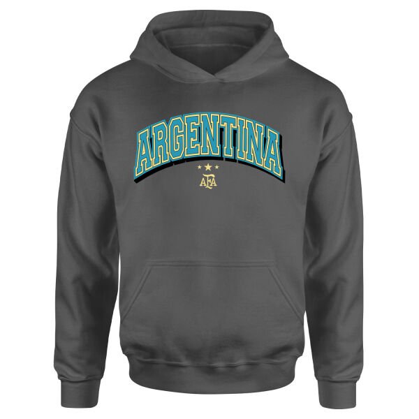 Arjantin 2026 Varsity Hoodie M - Füme