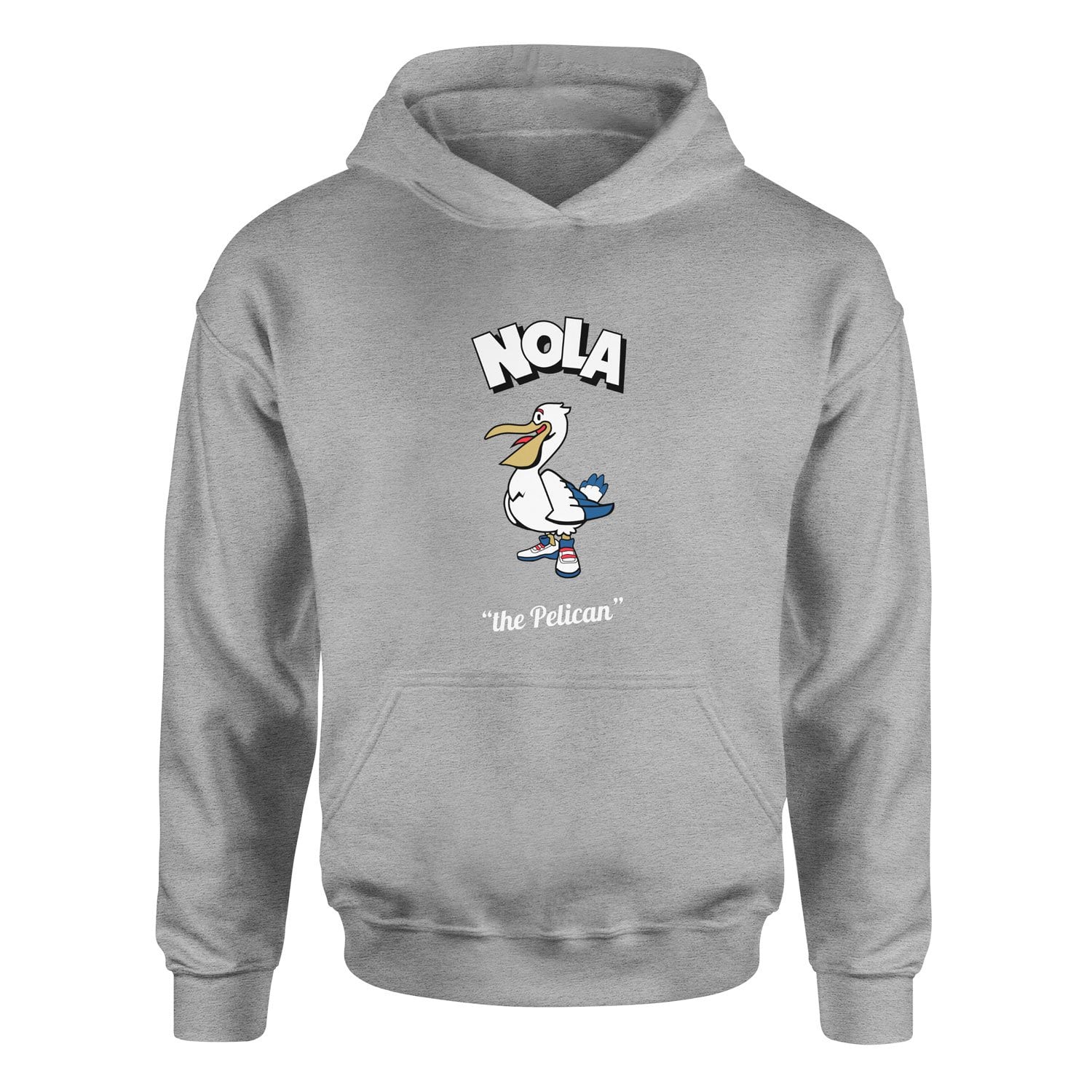 NOLA Cartoon Hoodie S - Gri
