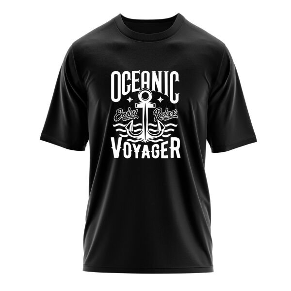 Oceanic Voyager Oversize Tişört L - Siyah