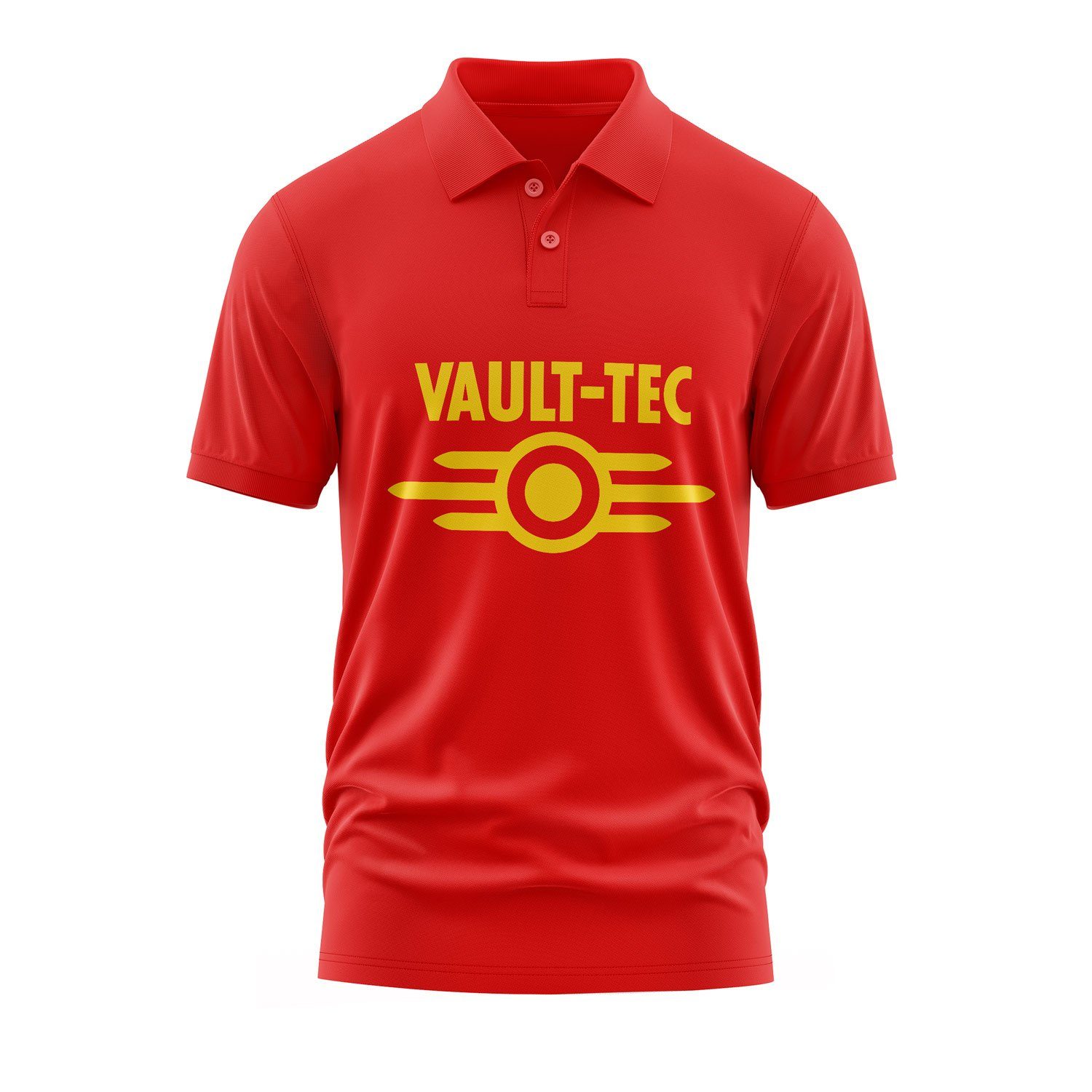Vault-Tec Corporation | Fallout Polo Tişört XL - Kırmızı