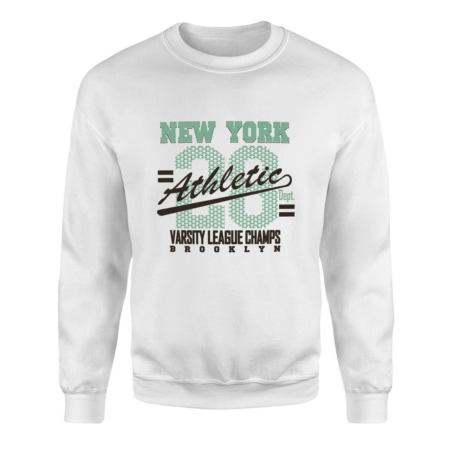 NY Athletic Sweatshirt M - Beyaz