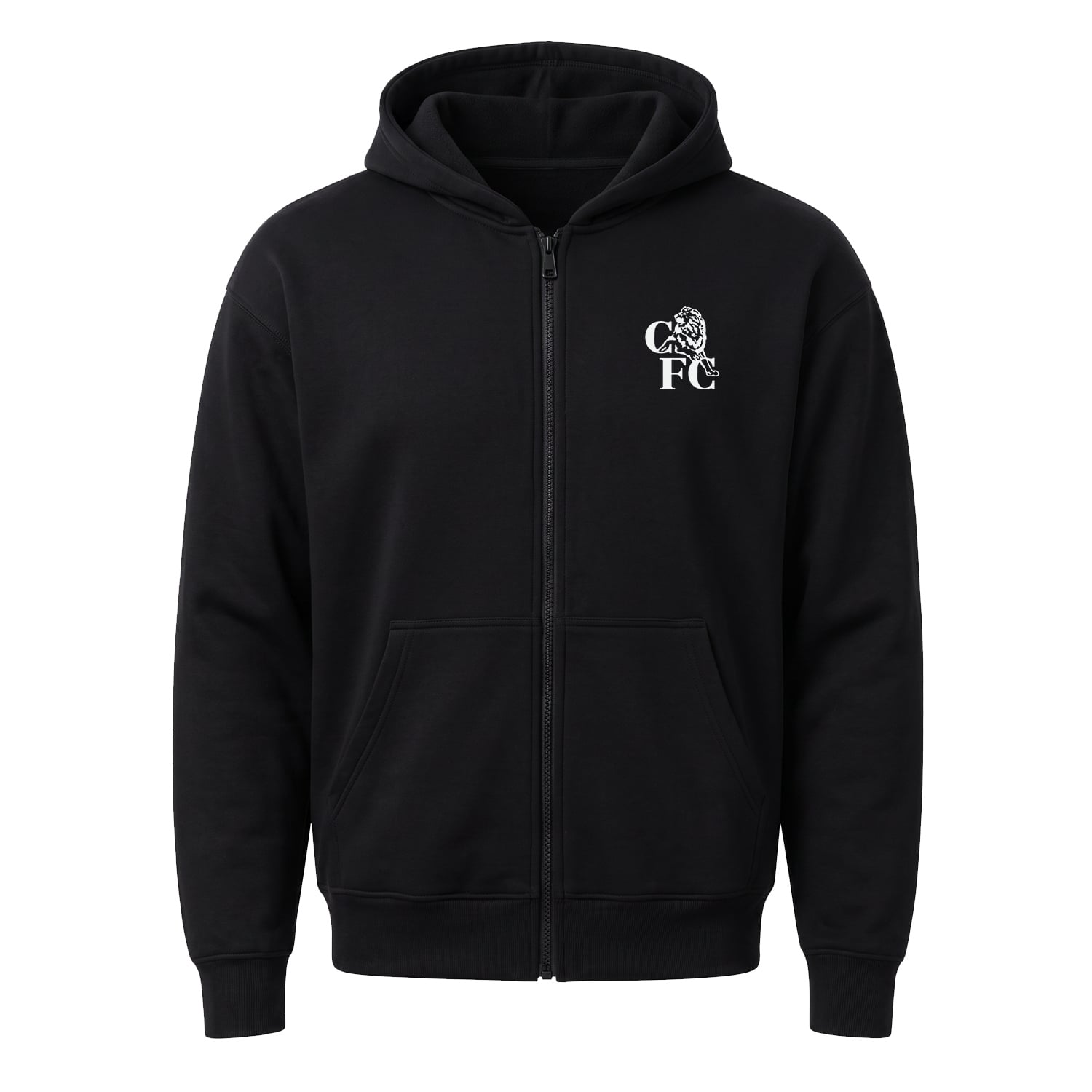 Chelsea FC Retro Icon Fermuarlı Kapüşonlu Sweatshirt