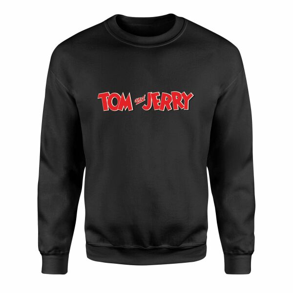 Tom and Jerry Sweatshirt XL - Siyah