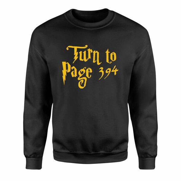 Turn to Page 394 Sweatshirt XXL - Siyah