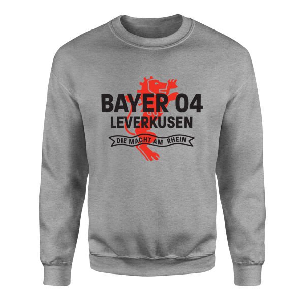 B04 Leverkusen Die Macht Am Rhein Sweatshirt XXL - Gri