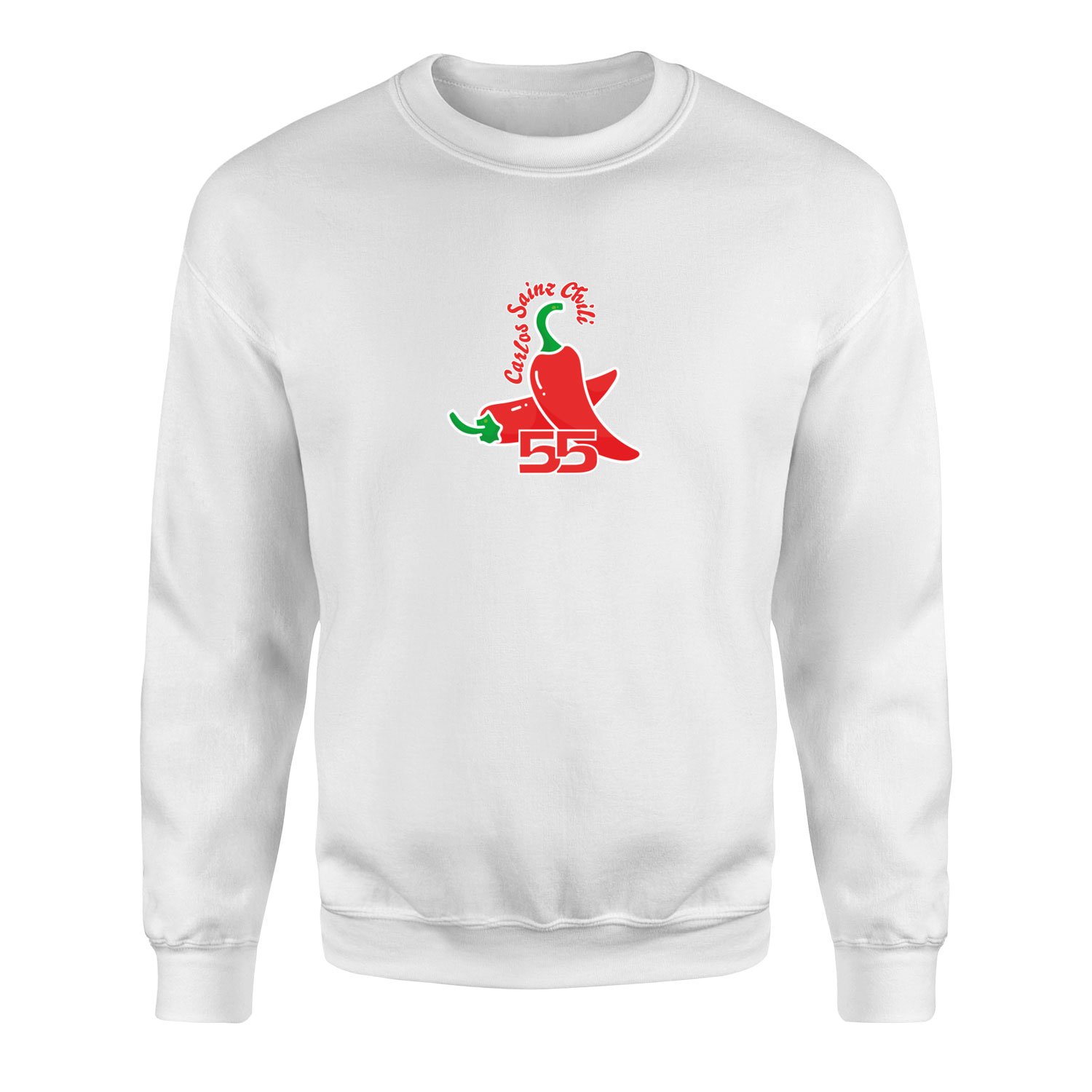 Carlos “Chili” Sainz Illustration Sweatshirt XL - Beyaz
