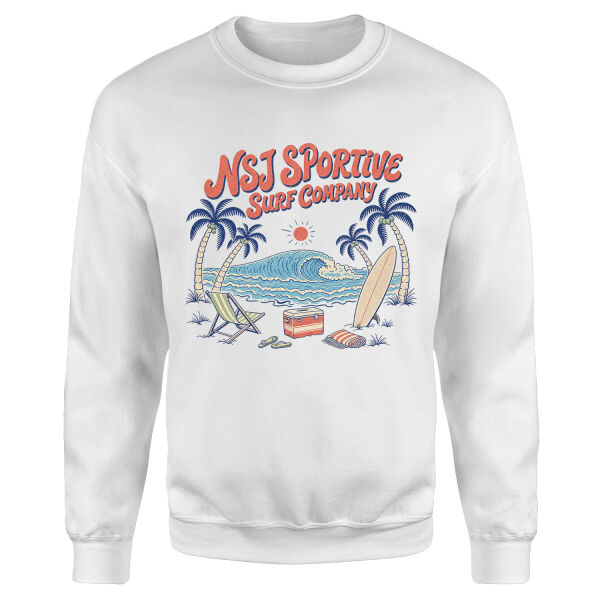 NSJ Sportive Surf Company 2026 Sweatshirt S - Beyaz
