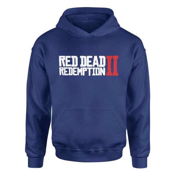 Red Dead Redemption II Hoodie XL - İndigo Mavisi