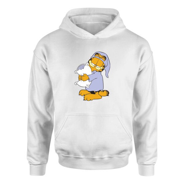Garfield Hoodie XL - Beyaz